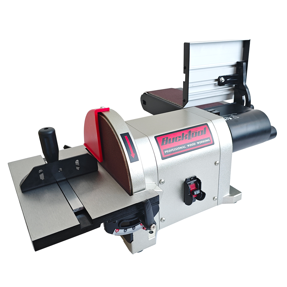 BUCKTOOL Bench Belt Sander with Direct Drive, 4x36 in. Belt & 8 in. Disc, 3/4HP, 5.0A BD4801