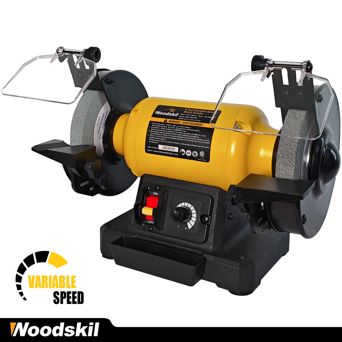 6" Variable Speed Bench Grinder