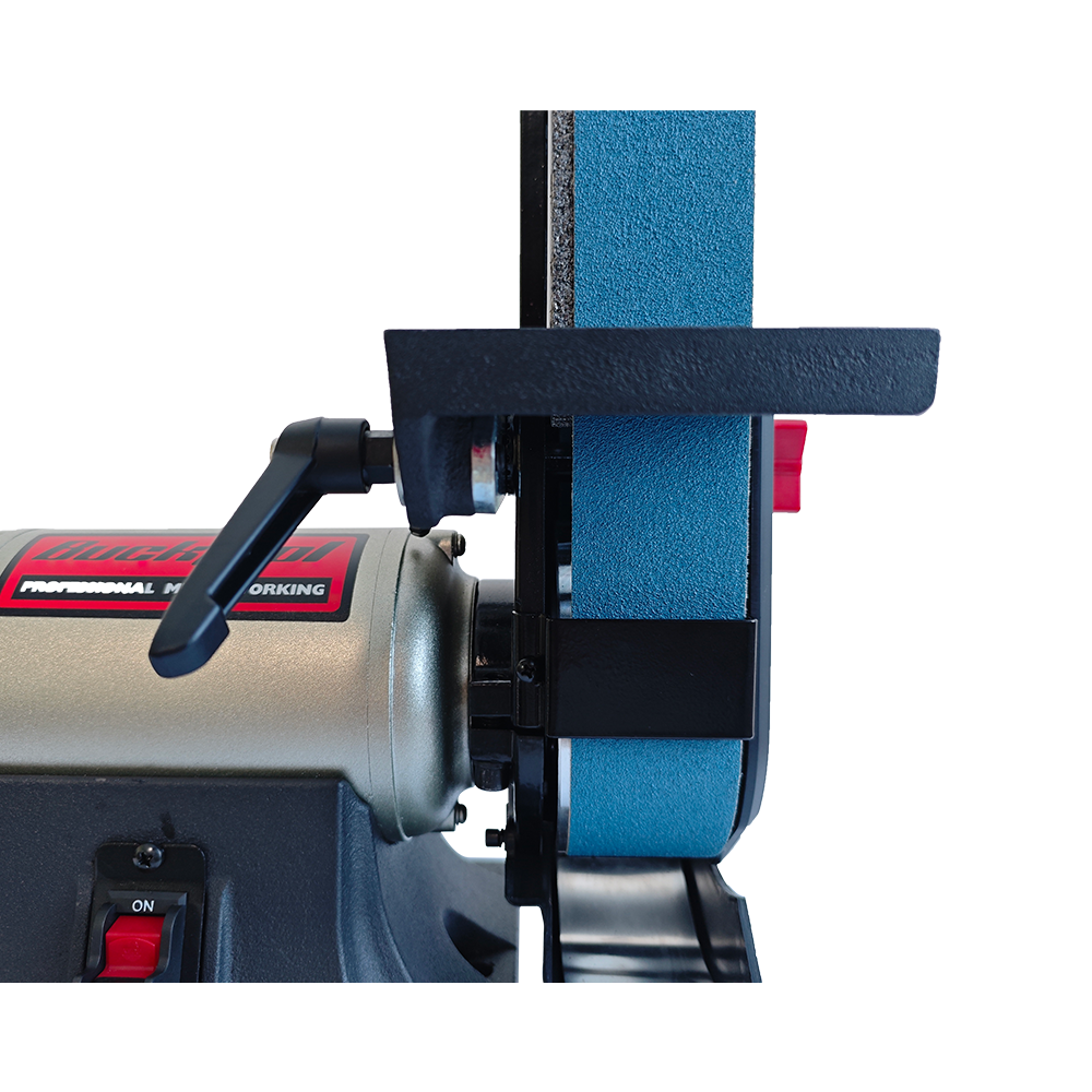 Bucktool Combo 2" x 42" Belt Sander 6" Bench Grinder, Knife Sharpener with Large Work Table