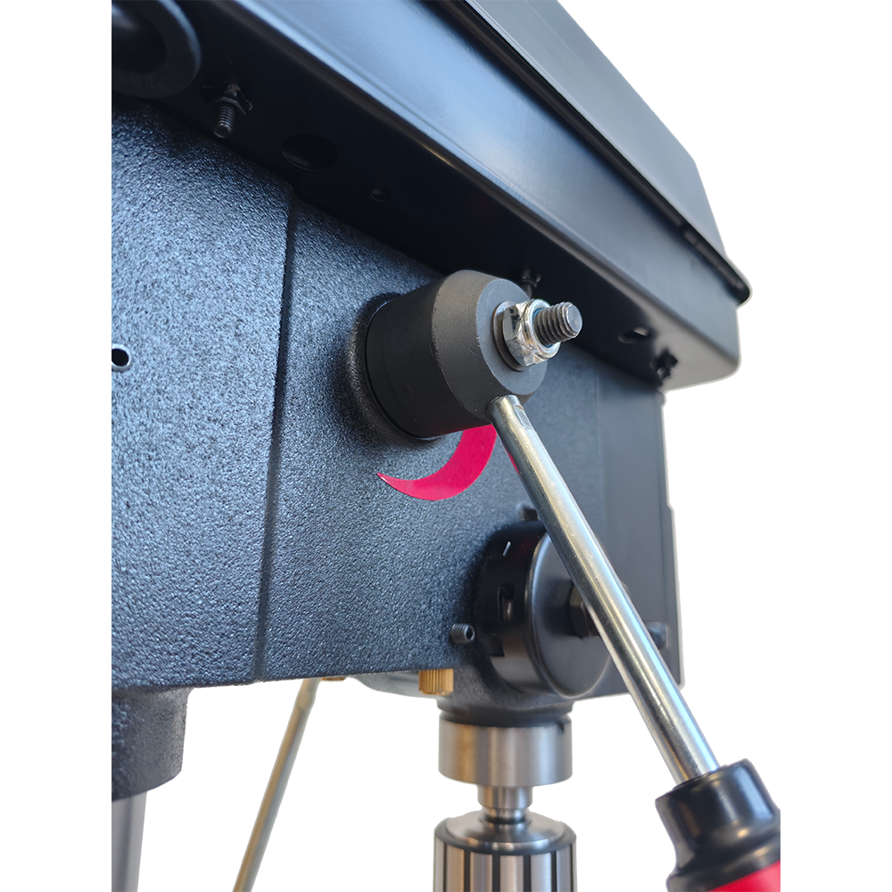 BUCKTOOL Bench Drill Press, 12-Inch, 6.2A, 3/4HP Variable Speed with Laser Guide and Work Light