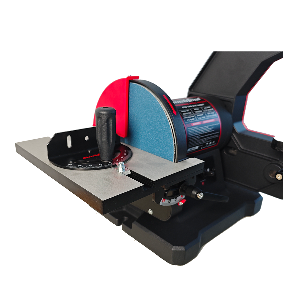 BUCKTOOL Dual-Speed 1″ x 42″ Belt Disc Sander Combo with 3/4 HP 4.8A Direct-Drive Motor for Professional Metalworking