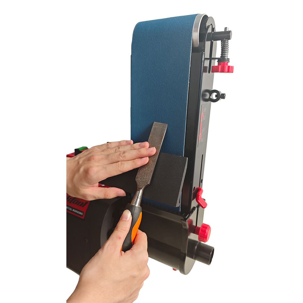 BUCKTOOL 1HP Bench Belt Sander for Metal Working, 4 x 36 in Belt and 8 in Disc Sander with 1HP Direct-drive Motor, Benchtop for Metalworking, BD4801-M