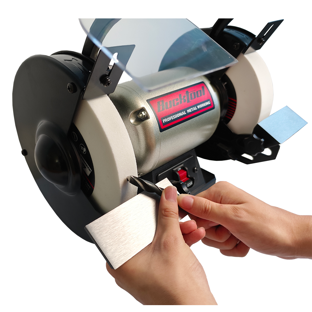 8 Inch 3/4 HP Low-Speed Bench Grinder fit CBN Wheel Professional Wobble-free Wheel Grinder