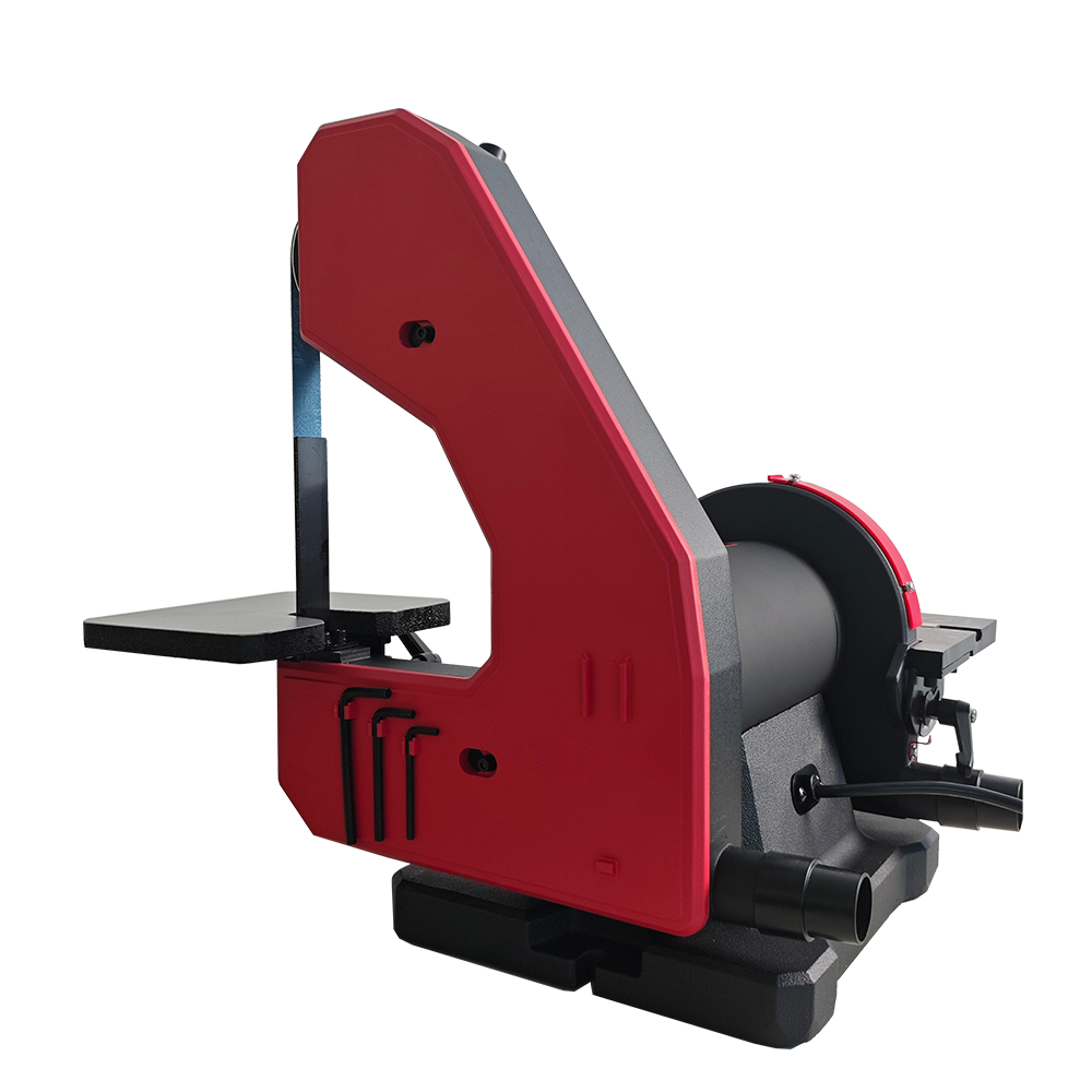 BUCKTOOL Dual-Speed 1″ x 42″ Belt Disc Sander Combo with 3/4 HP 4.8A Direct-Drive Motor for Professional Metalworking