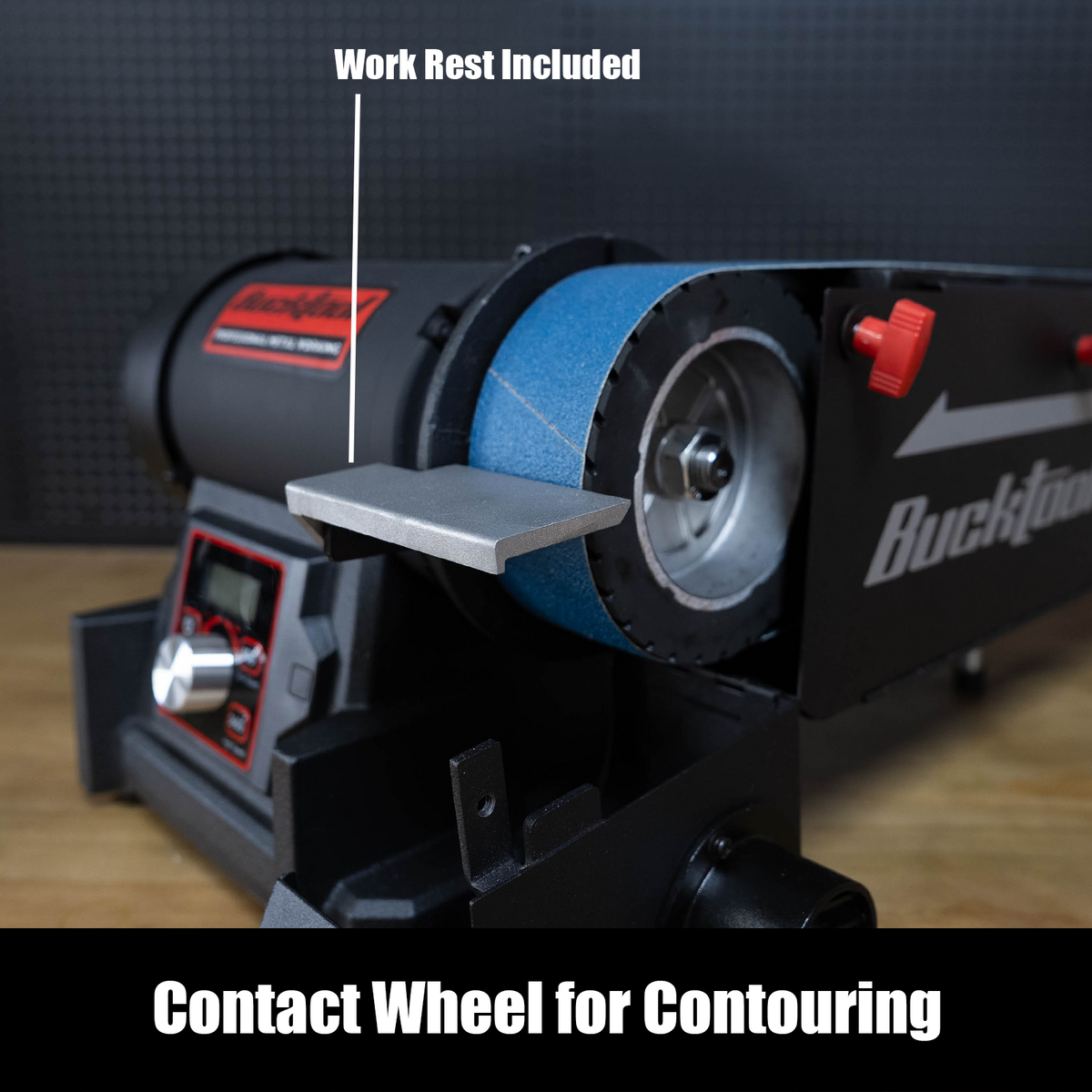 BUCKTOOL 2"x48" VFD Variable Speed Belt Grinder, BS50IV