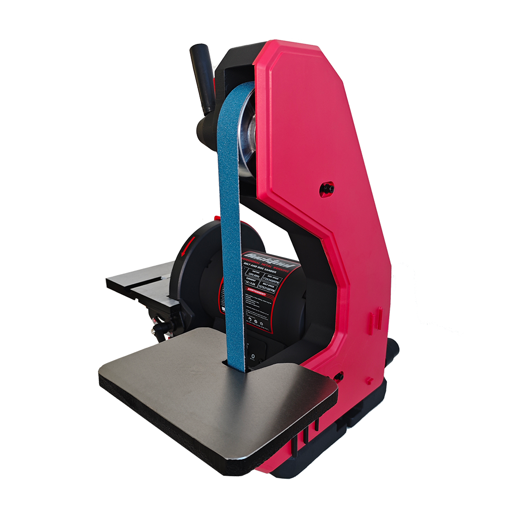 BUCKTOOL Dual-Speed 1″ x 42″ Belt Disc Sander Combo with 3/4 HP 4.8A Direct-Drive Motor for Professional Metalworking