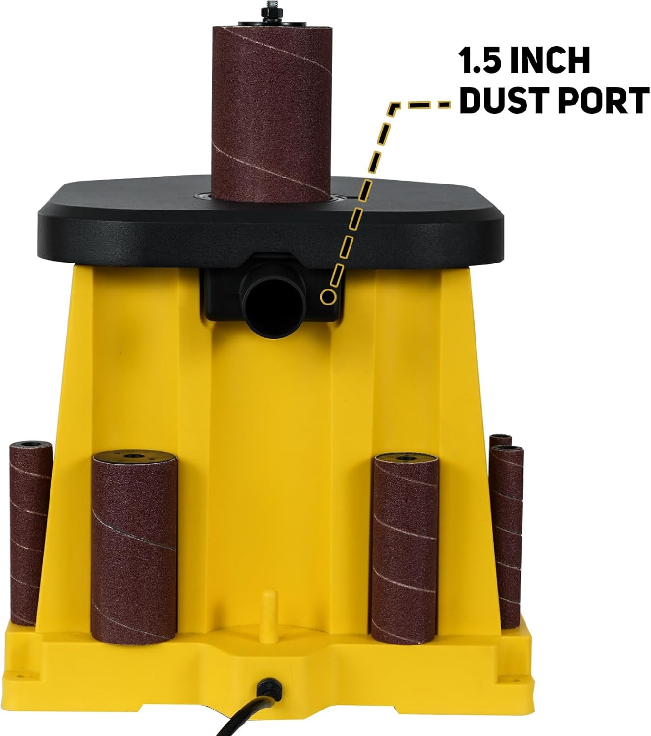 4A Variable Speed Oscillating Spindle Sander, 1000-1800RPM Variable Speed Spindle Sander OSM-1V