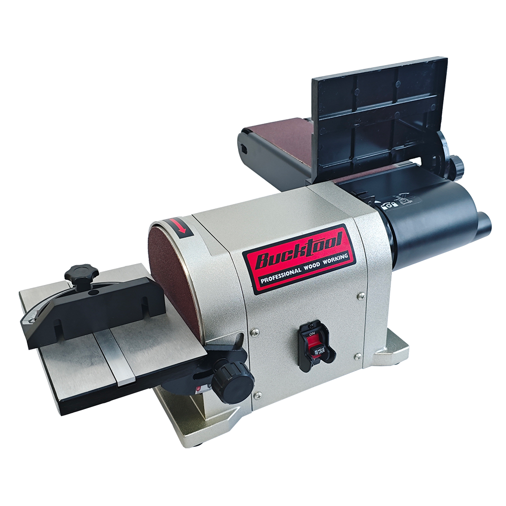 BUCKTOOL Belt Sander, 5.0A, 4 x 36 in. Belt, 6 in. Disc, 3/4HP Direct-Drive Motor with Portable Aluminum Base, BD4603