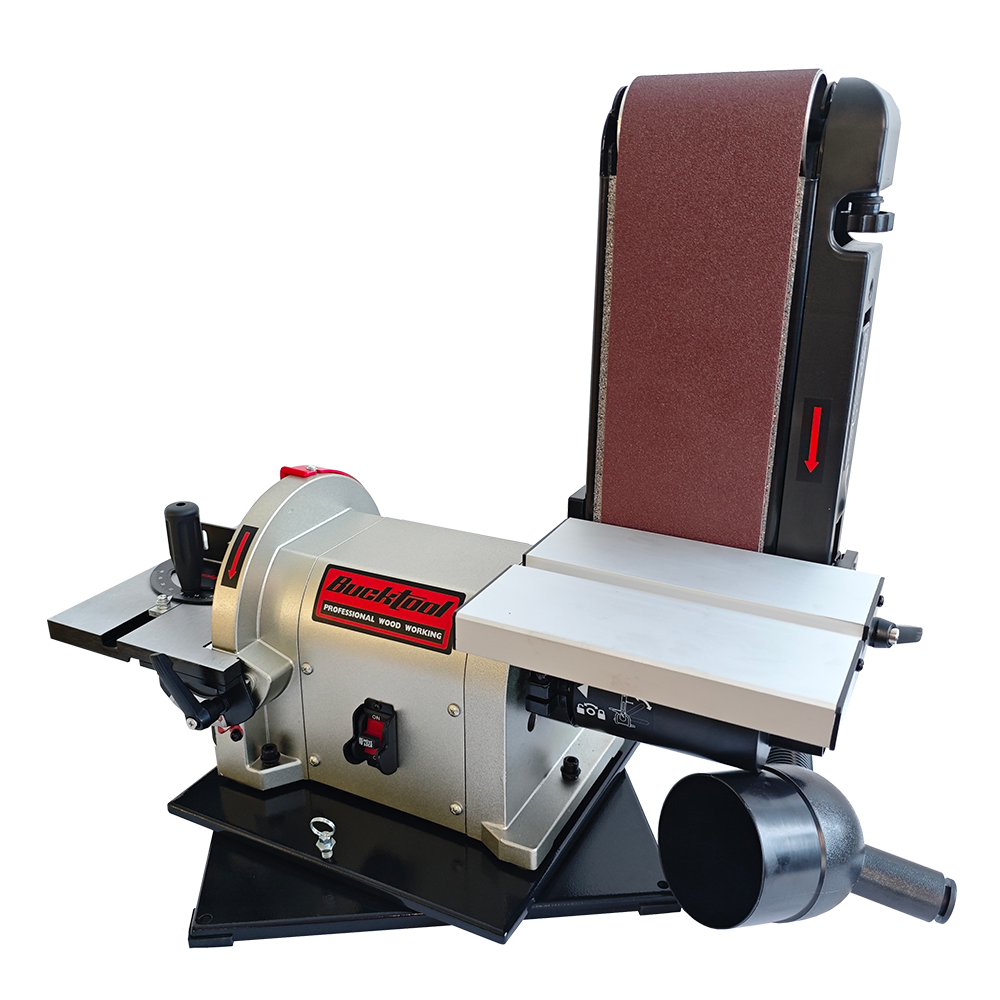 BUCKTOOL Bench Belt Sander, 4 x 36 in. Belt & 8 in. Disc, 5.0A 3/4HP Direct-Drive Motor