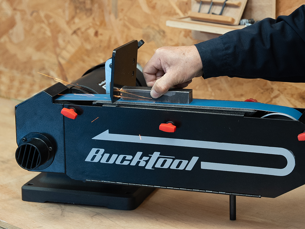 BUCKTOOL 1HP 2×48 Belt Sander: Power, Precision & 25% More Efficiency - Bucktool
