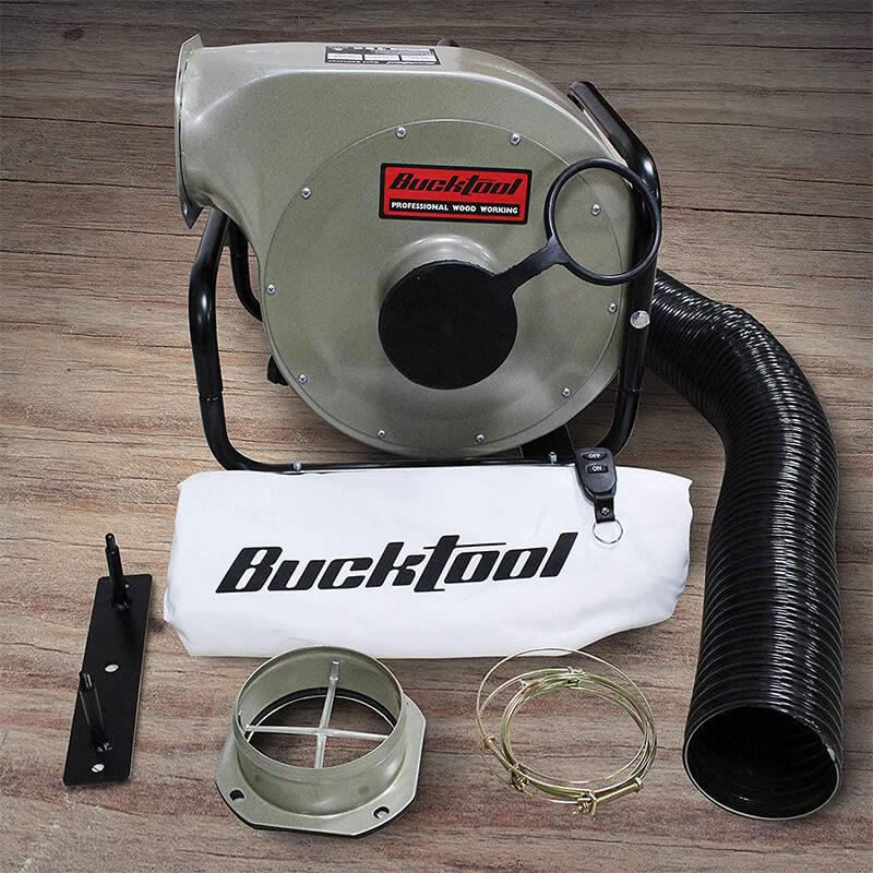 Bucktool DC30A 1HP 6.5AMP Wall-mount Dust Collector with Remote Control