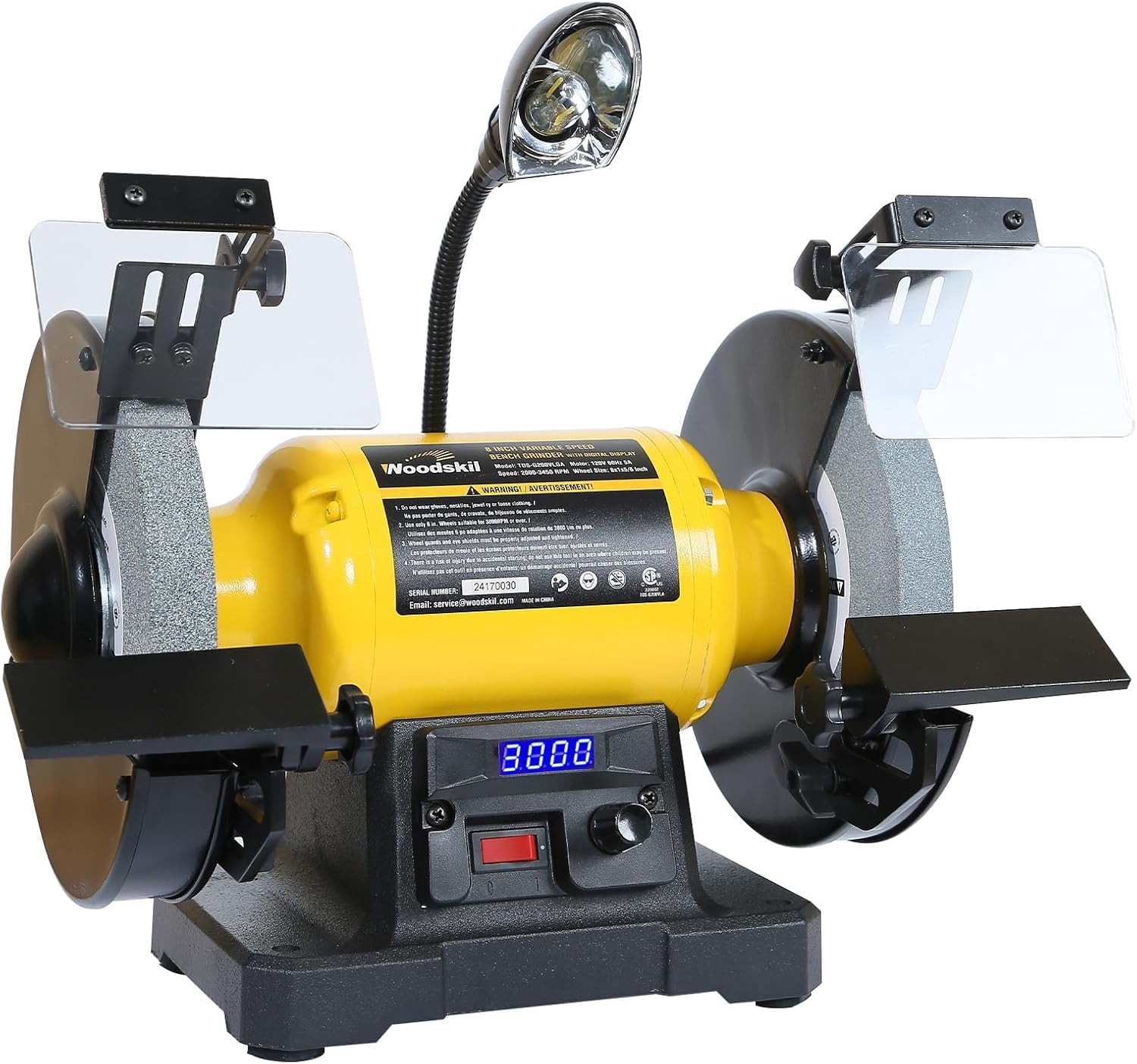 Why Choose a Variable Speed Bench Grinder? A Closer Look at the Woodskil 8-Inch Digital Display Bench Grinder