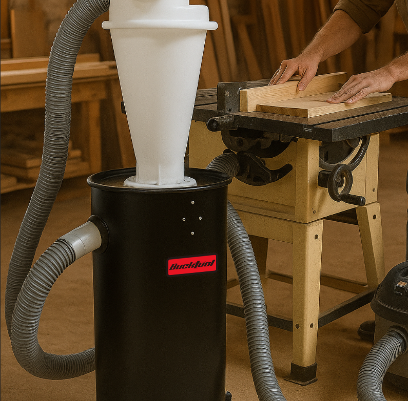 Revolutionize Your Workshop with the Bucktool Cyclone Dust Collecting Bucket DC38 – Now at an Unbeatable Price!