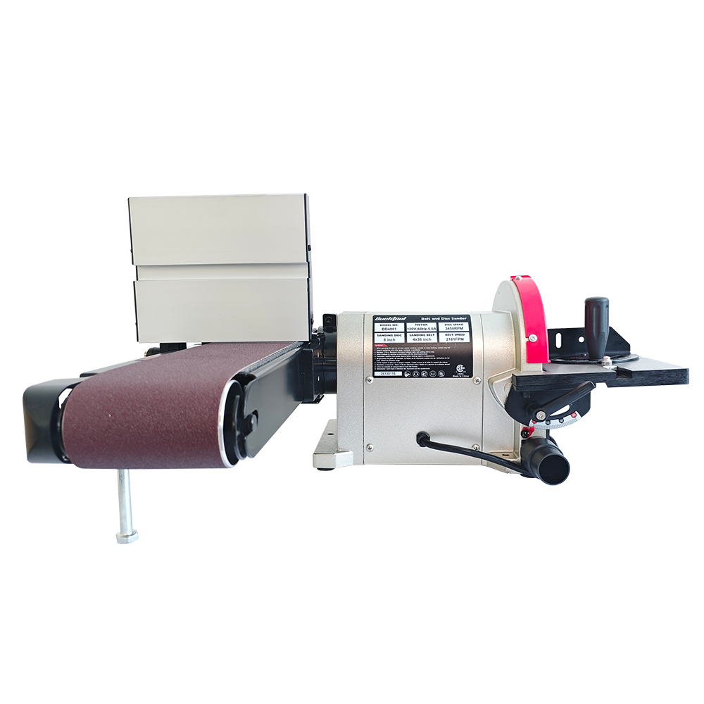 BUCKTOOL Bench Belt Sander with Direct Drive, 4x36 in. Belt & 8 in. Disc, 3/4HP, 5.0A BD4801