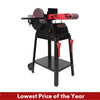 BUCKTOOL BD61000 Bench 6 in. x 48 in. Belt and 10 in. Disc Sander with 1.5 HP Motor and Stand