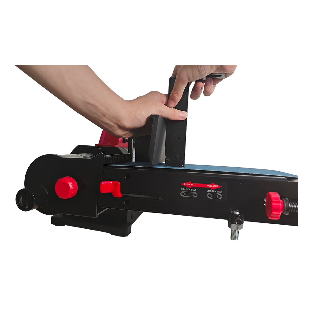 BUCKTOOL Professional Bench Belt Sander 1HP Direct Drive Motor 4x36 inch Belt and 8 inch Disc for Metal Sanding, BD4801-M