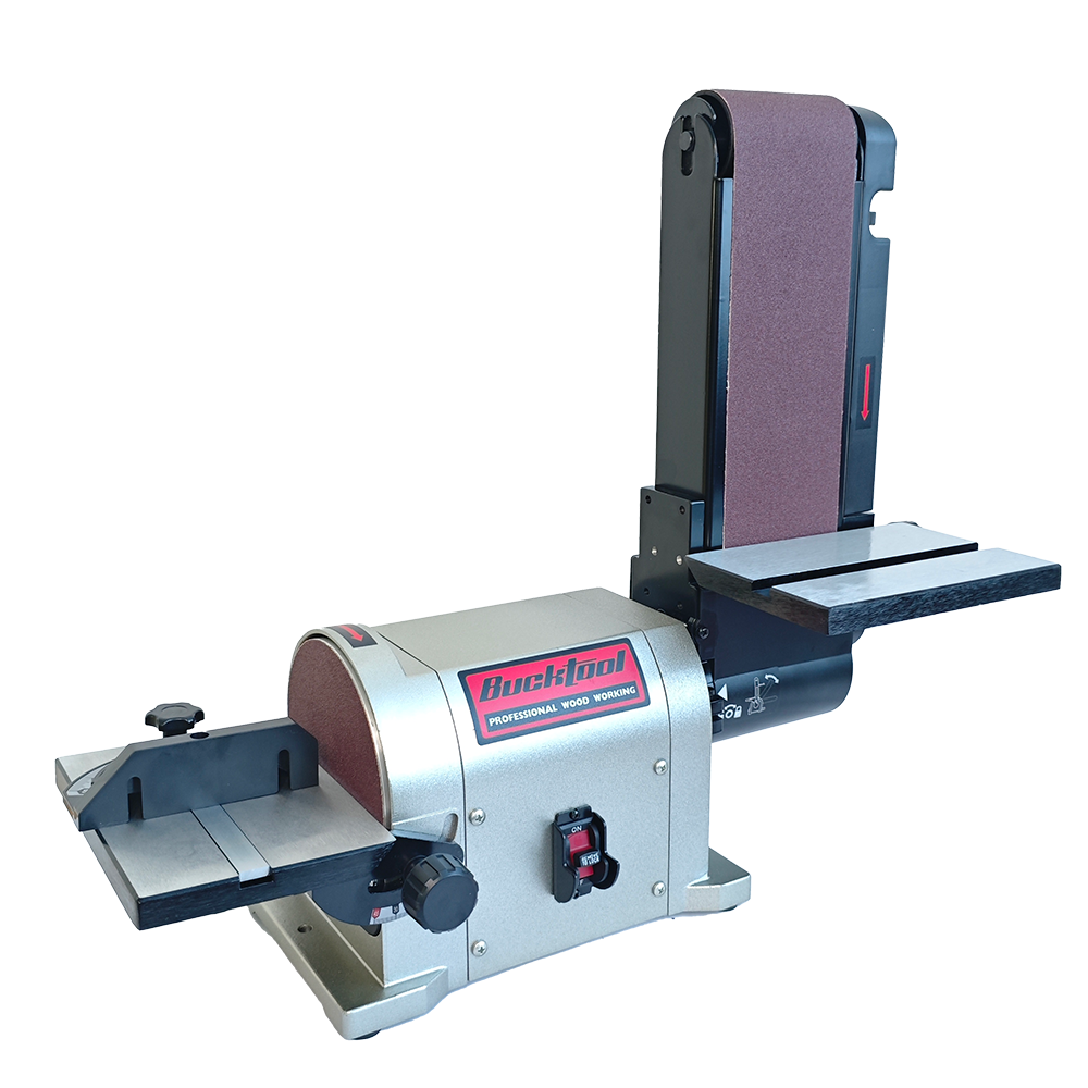 BUCKTOOL Belt Sander, 5.0A, 4 x 36 in. Belt, 6 in. Disc, 3/4HP Direct-Drive Motor with Portable Aluminum Base, BD4603