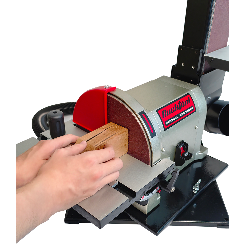 BUCKTOOL Bench Belt Sander, 4 x 36 in. Belt & 8 in. Disc, 5.0A 3/4HP Direct-Drive Motor