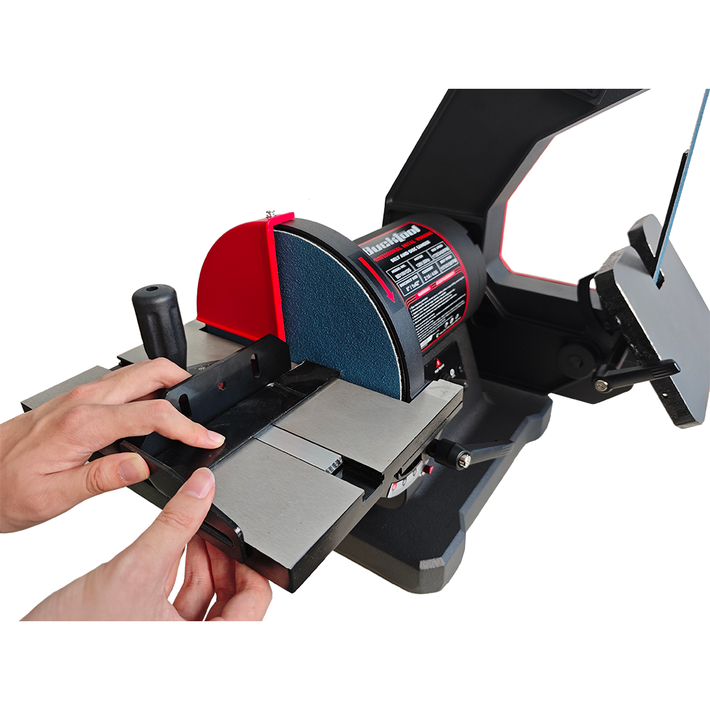 BUCKTOOL Dual-Speed 1″ x 42″ Belt Disc Sander Combo with 3/4 HP 4.8A Direct-Drive Motor for Professional Metalworking BD1801DS