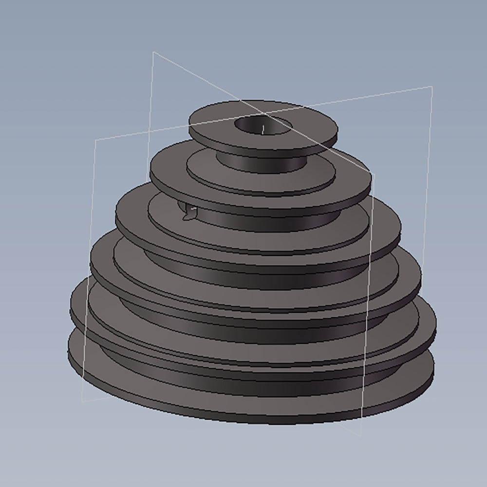 DP25016A 2-Driven pulley black
