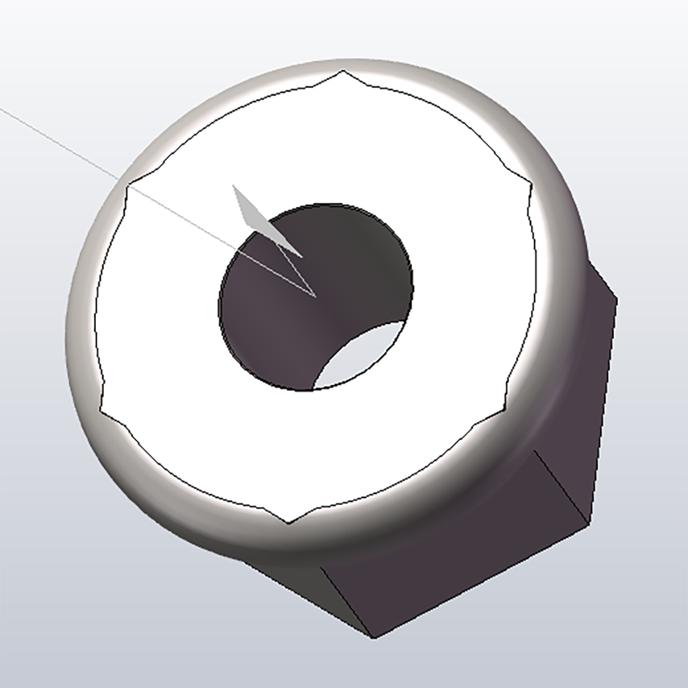 TDS-250 26-Hex nut M4