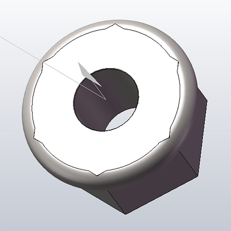 TDS-250 26-Hex nut M4