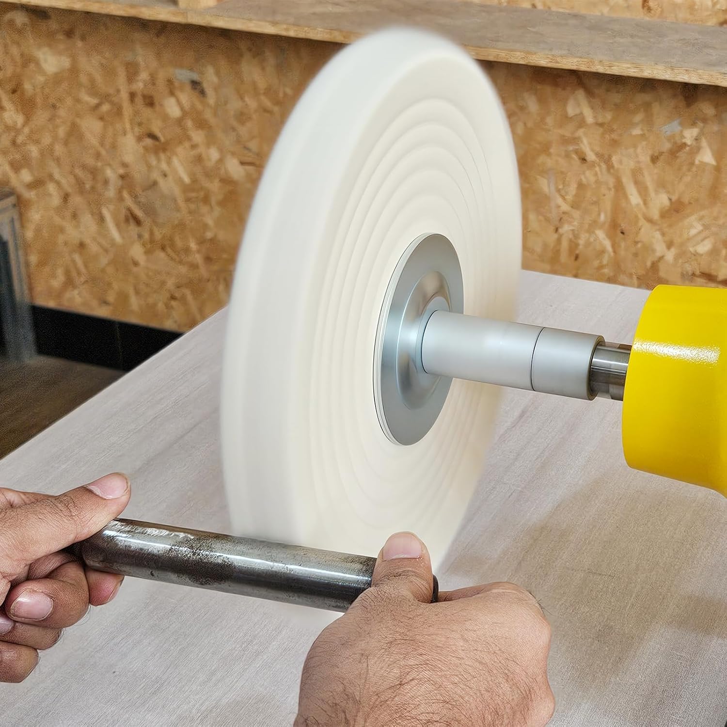 10 Inch Bench Buffer Polisher, Dual Speed 1750/3450RPM Electric Buffing Machine ‎TDS-250BGDS