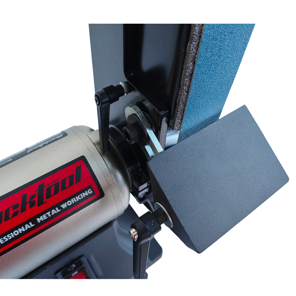 Bucktool Combo 2" x 42" Belt Sander 6" Bench Grinder, Knife Sharpener with Large Work Table