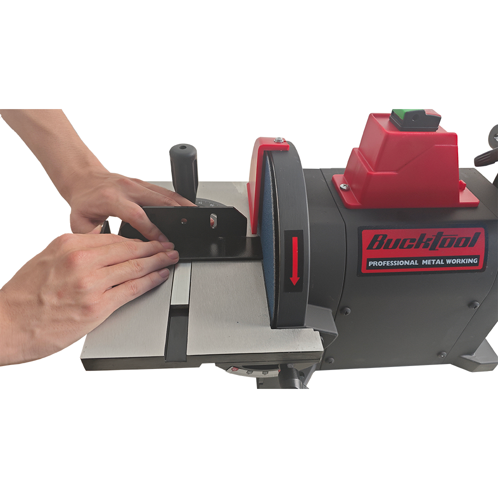 BUCKTOOL 1HP Bench Belt Sander for Metal Working, 4 x 36 in Belt and 8 in Disc Sander with 1HP Direct-drive Motor, Benchtop for Metalworking, BD4801-M