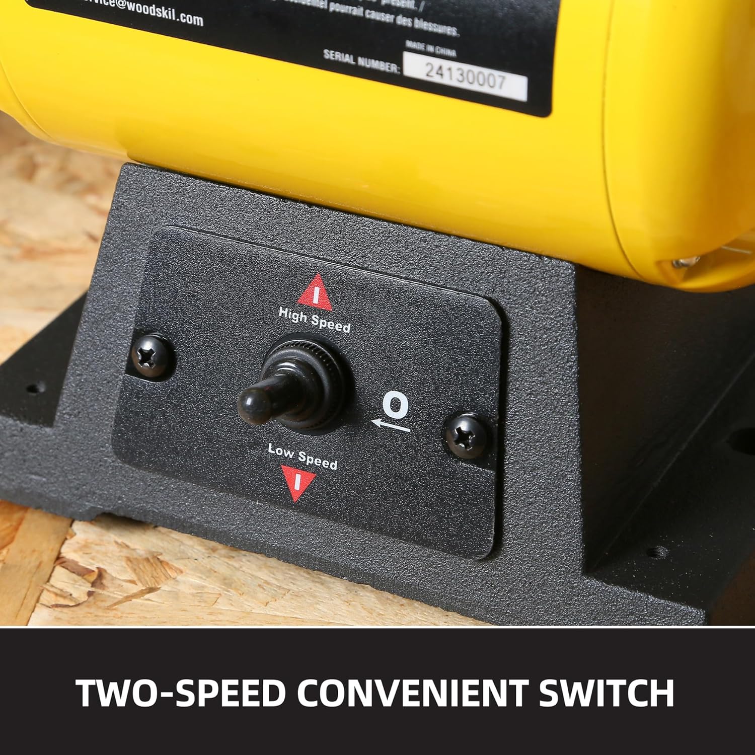 1.8/3.1A 1725/3450 RPM 8 inch Dual Speed Bench Buffer Polisher ‎TLG-200BGDS