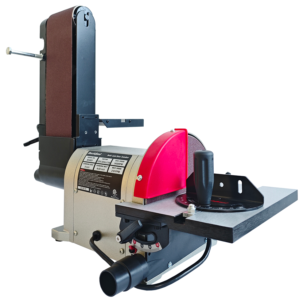 BUCKTOOL Bench Belt Sander, 4 x 36 in. Belt & 8 in. Disc, 5.0A 3/4HP Direct-Drive Motor