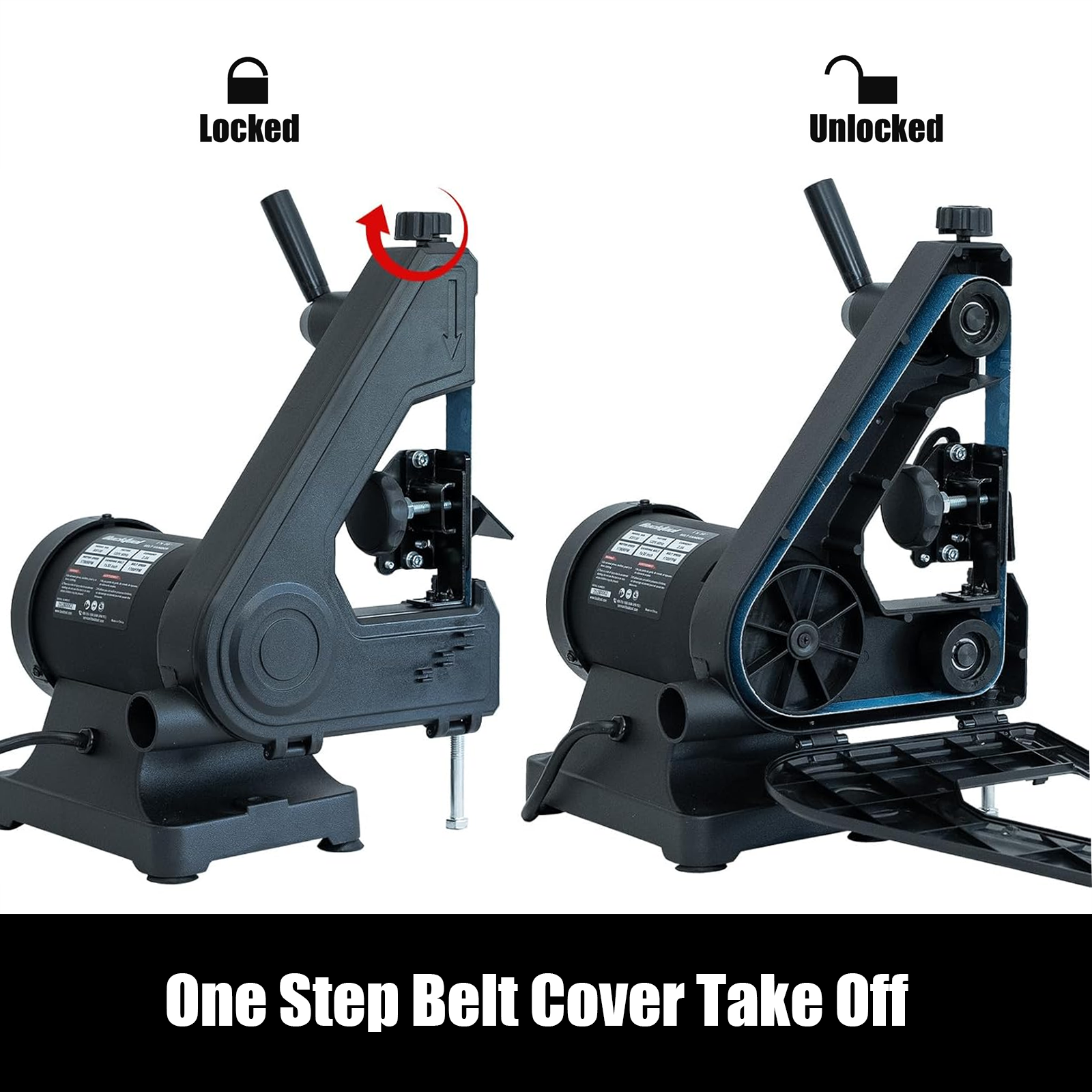 Bucktool 2.3A 1×30 Inch Low-Speed Belt Sander for Knife Sharpening ‎BS130