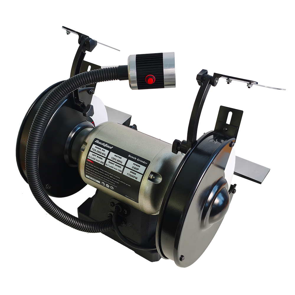8 Inch 3/4 HP Low-Speed Bench Grinder fit CBN Wheel Professional Wobble-free Wheel Grinder TDS-200C4HL