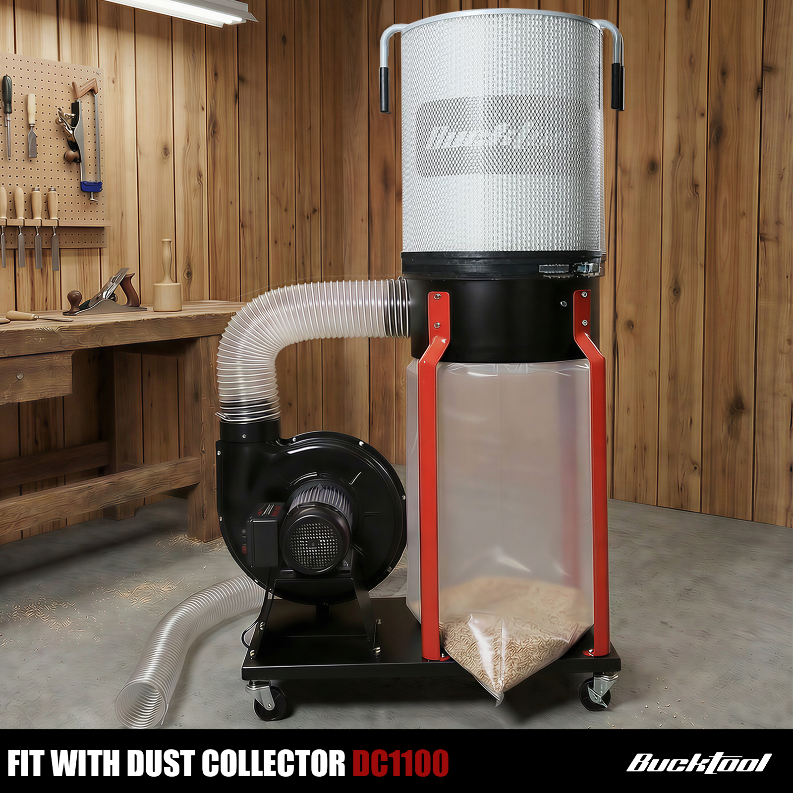 Bucktool 2-Micron Dust Filter, Canister Filter Kit for Bucktool Dust Collector DC1100