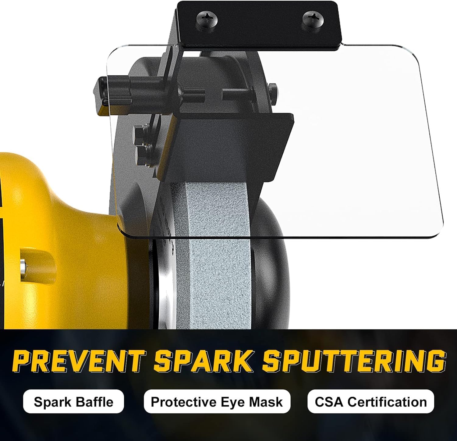 4.8A 3/4HP 8-Inch Bench Grinder, 3600rpm Table Grinder TLG-200L5A