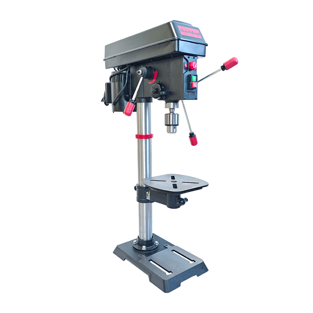 BUCKTOOL 12-Inch 6.2A Bench Drill Press, 3/4 HP Variable-Speed Benchtop Drill Press with Laser Guide and Work Light