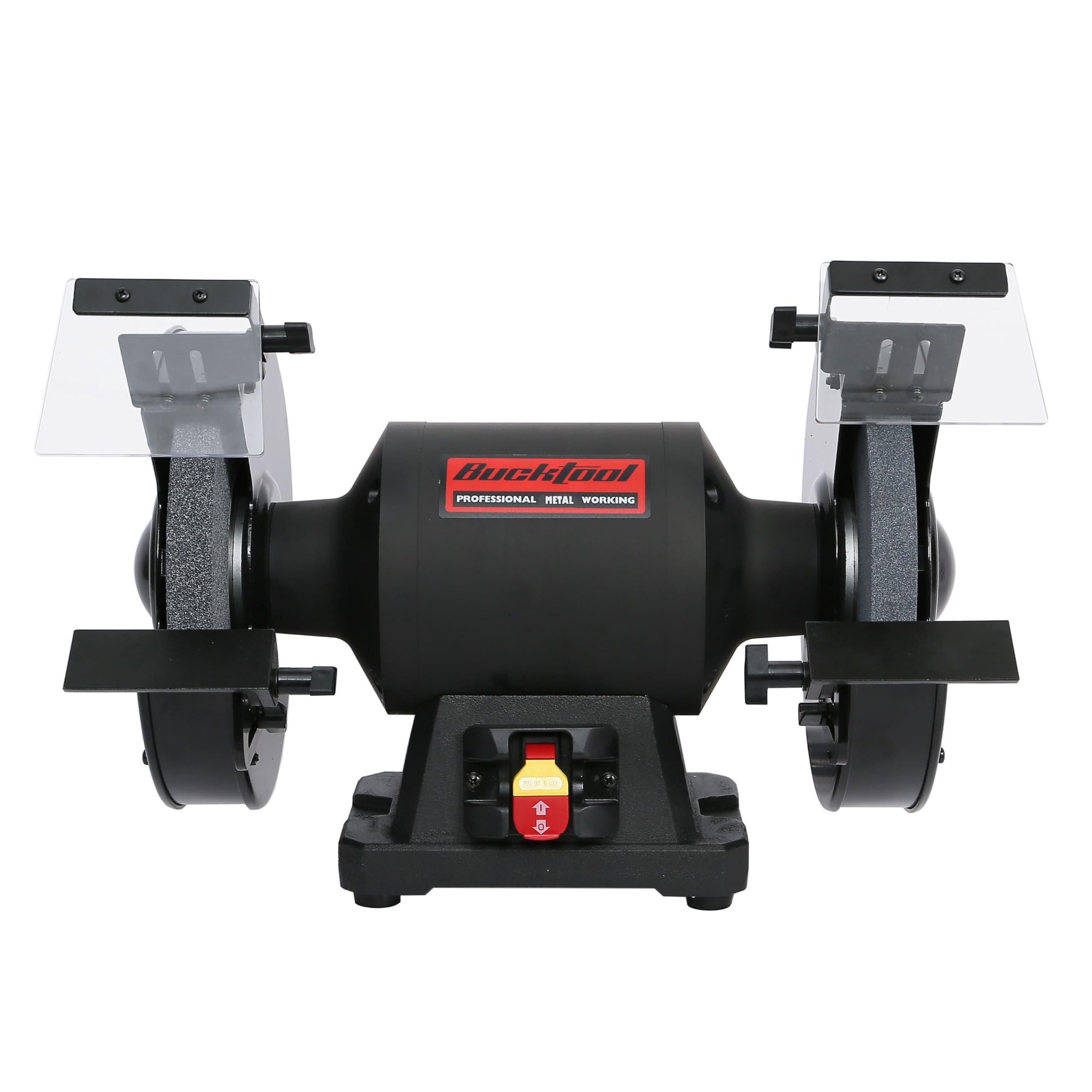 BUCKTOOL 1-1/2HP 10 Inch Low Speed Bench Grinder, 1750 RPM Table Grinder with 13A Motor, High Precision Wobble-free Wheel Grinder, TDS-250