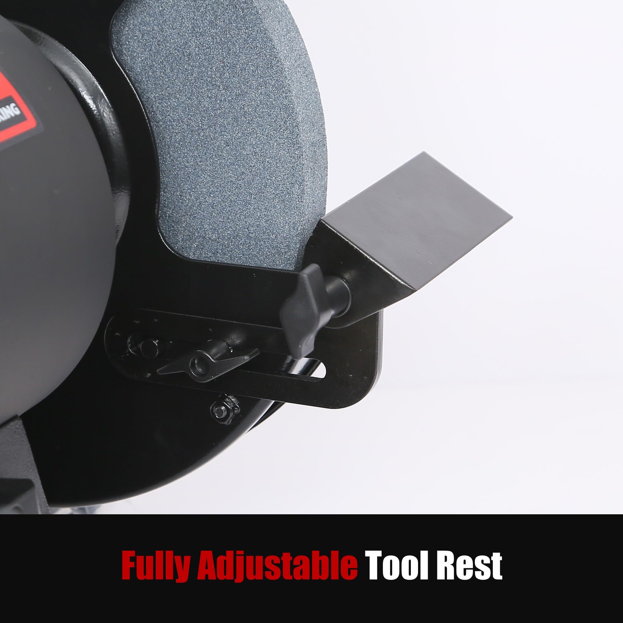 BUCKTOOL 1-1/2HP 10 Inch Low Speed Bench Grinder, 1750 RPM Table Grinder with 13A Motor, High Precision Wobble-free Wheel Grinder, TDS-250