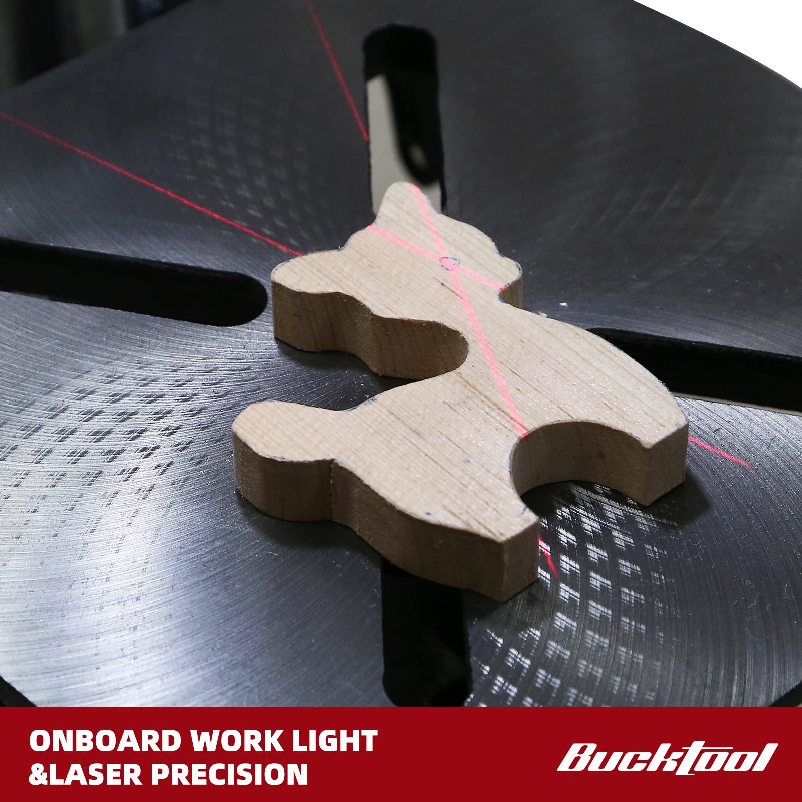 BUCKTOOL 10-Inch Drill Press 6.0 Amp 3/4 HP Bench Drill Press 5-Speed Benchtop Drilling Machine with LED Work Light