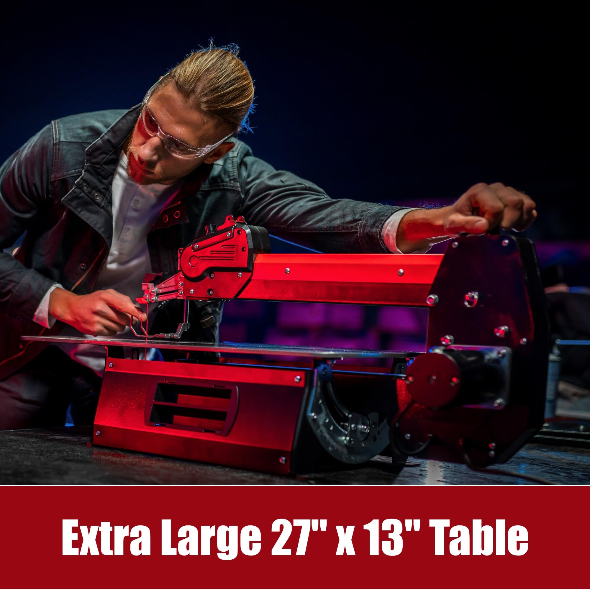 Bucktool 22 Inch Variable Speed  Scroll Saw, 1.3A Scroll Saw for Woodworking