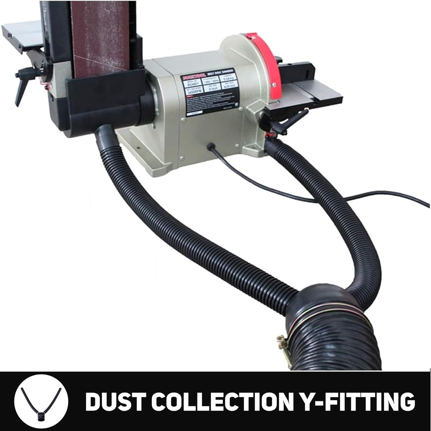 BUCKTOOL BD4801 Bench Belt Sander 4" x 36" Belt and 8" Disc with