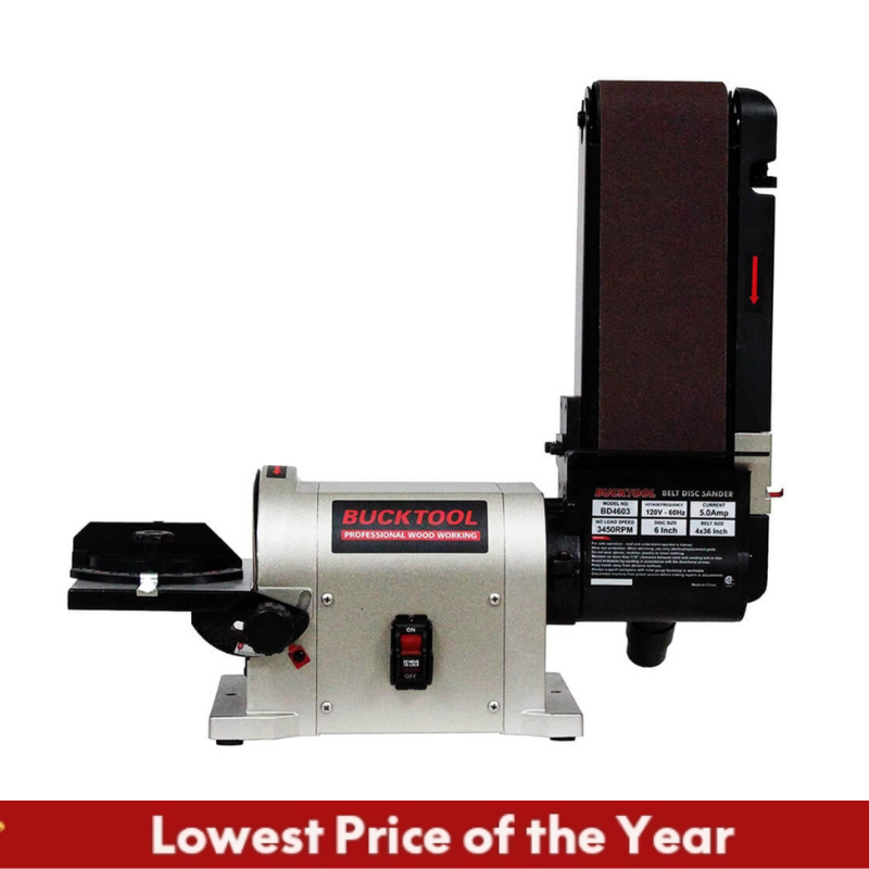 Disc & Belt Sander Benchtop | 3/4HP Direct-drive Motor & Portable Base | BD4603