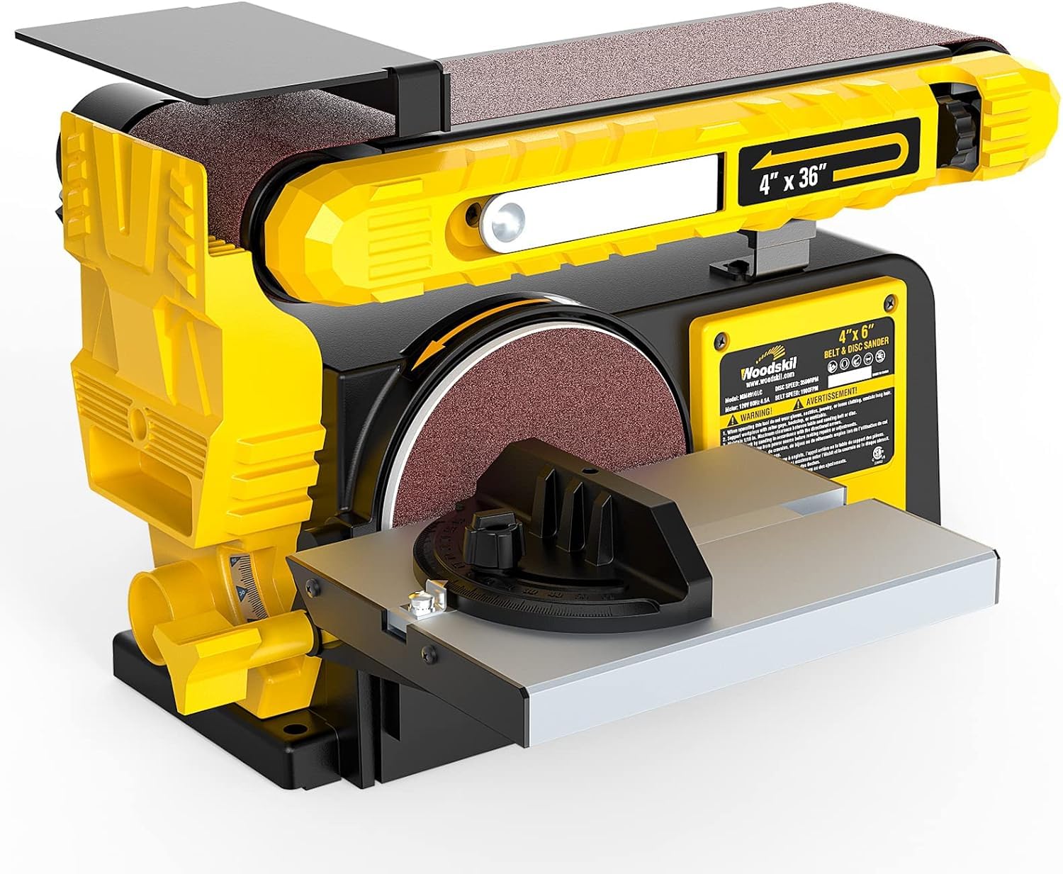 4.5-Amp 3/4HP Belt & Disc Sander Combo, 4x36 in. Belt & 6 in. Disc Sander MM491GLC-A