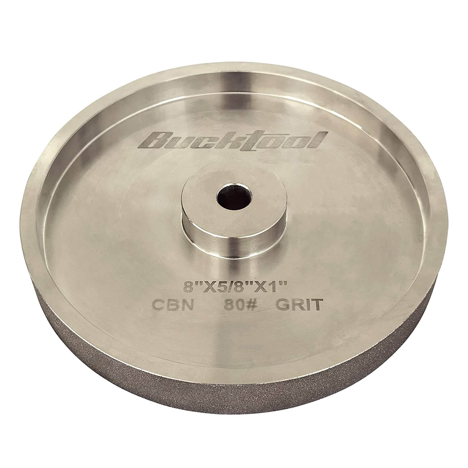 BUCKTOOL CBN Grinding Wheel, Sharpening Wheel, High Speed Steel Tools, 180Grit, 8Inch, 1