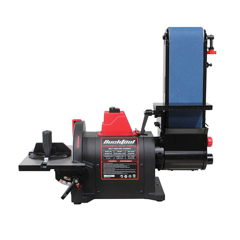 Bench Belt Sander for Metal 4x36 in. & 8 in. Disc Sander BD4802