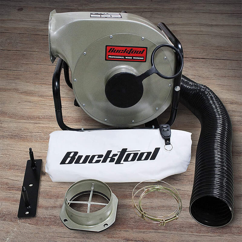 BUCKTOOL DC30A | 1HP 6.5AMP Wall-Mount Dust Collector