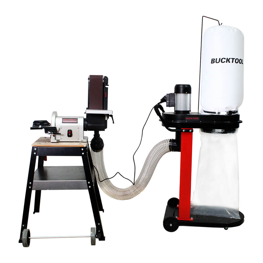 BUCKTOOL Dust Collector, 1.2HP Auto-Start, 750 CFM DC50