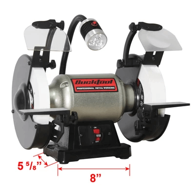 Grinder |  8 in. Dual Speed Bench Grinder with LED Light | TDS-200C4HL